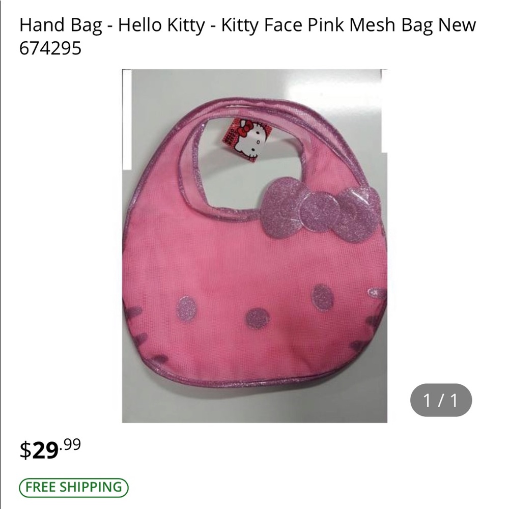 Brand New Hello Kitty Mesh Bag (Sanrio)